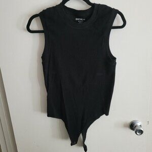 🎉NWT Express Black Ribbed Bodysuit SZ XL